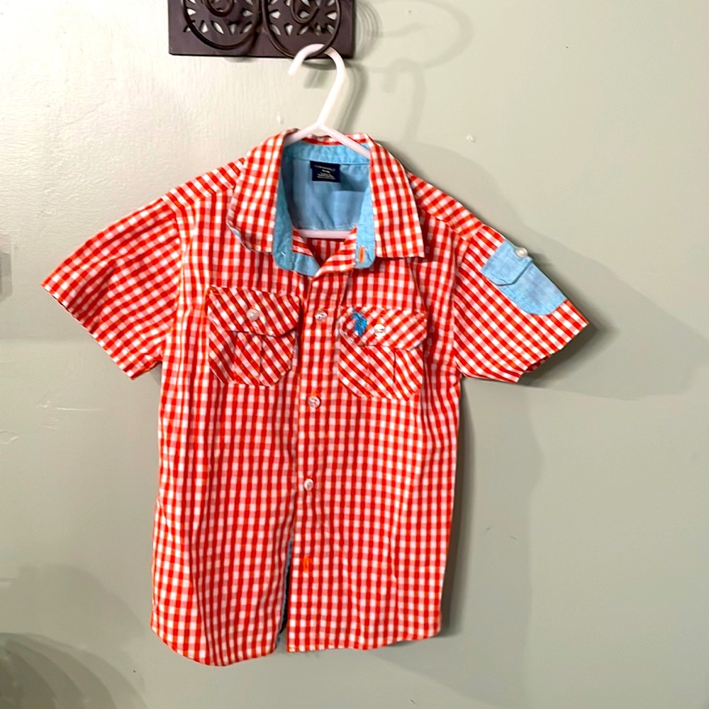 Orange Boys button up